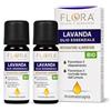 FLORA Olio Essenziale Lavanda Ibrida 20 ml Pack da 2pz 100% Puro BIO-CODEX - Distillazione a Vapore - Profumo Rilassante Diffusore, Profumatore Ambienti, Integratore alimentare