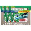 Ariel Capsule 4in1 + Touch Van Lenor Unstoppables - 3x40 Lavaggi - Confezione Risparmio