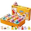 Generico Bombe da bagno con palline di sale da bagno giocattolo a forma di papera per bambini, confezione da 12 bombe da bath con giocattolo a forma di papera all'interno, set regalo di compleanno, Natale