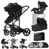 Aveainelle Passeggino trio Passeggino 3 in 1 carrozzina neonati navicella