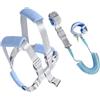 Generic Pettorina per bambini con guinzaglio -, Guinzagli da polso anti-smarrimento, Imbracatura blu per bambini per camminare e sostenere, Legatura per bambini di sicurezza per bambini