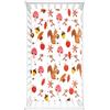 Odot Lenzuolo con Angoli per Lettino e Culla Standard, Coprimaterasso con Stampa Scoiattolo Autunnale in Microfibra Morbido e Traspirante, per Bambino/Neonato/Singolo (Mela Rossa,80x160cm)