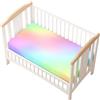 Odot Lenzuolo con angoli Lenzuola Carrozzina Neonato, Multicolore Stampa Bambino Cotone Coprimaterasso, Lenzuola per Culla Babybay (Rosa,80x160 cm)
