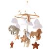 Perfeclan Ornamento mobile per culla, sonagli per neonati Montessori Sonagli mobili per culla per bambini piccoli Decorazioni per la casa Regali di festa