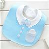 Brillabenny BAVAGLINO BAVETTO NEONATO BABY MASCHIETTO FANTASIA TASCHINO CAMICIA COLLETTO PAPILLON in Cotone Spugna x Bimbo Bebè Boy Maschio Bibs Luxury Brillabenny