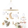 Generico Carillon per Culla, Pendente Musicale con Melodie per Lettino, Girello Bohemien Interattivo con Giocattoli Decorativi per Passeggino e Lettino e Bambine 0-3 Mesi