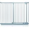 Safetots Cancelletto di Sicurezza Elite Extra Alto, 134cm - 143cm, Grigio Opaco, Extra Alto con 96.8cm di Altezza, Cancelletto di Sicurezza a Pressione per Scale, Barriera di Sicurezza