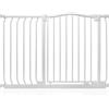 Safetots Cancelletto di Sicurezza con Parte Superiore Incurvata, 98cm - 107cm, Bianco Opaco, Montaggio a Pressione, Cancelletto per Bambini per Porte, Corridoi e Spazi Stretti, Barriera di Sicurezza