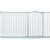 Safetots Cancelletto di Sicurezza Extra Alto con Parte Superiore Incurvata, 189cm - 198cm, Grigio Opaco, Extra Alto con 100cm di Altezza, Montaggio a Pressione per Scale, Barriera di Sicurezza