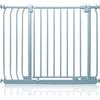 Safetots Cancelletto di Sicurezza Elite, 89cm - 98cm, Grigio Opaco, Cancelletto di Sicurezza a Pressione per Scale, Cancelletto per Bambini per Porte, Barriera di Sicurezza, Installazione Facile