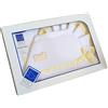 Sicierv set lenzuolino 3 pz lettino da ricamare con inserti in san gallo (giallo)