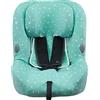JYOKO KIDS Rivestimento per seggiolino auto in cotone compatibile con Bébé Confort Milofix (MINT SPARKLES)