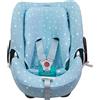 JYOKO KIDS Fodera per seggiolino auto in cotone compatibile con Cybex Aton Cloud-Q-M-2-4-5 (ATON Q, Blue Sparkles)