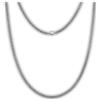Lunara Atelier Collana in titanio, catena a maglia grumetta 3,5 mm, 100% TITANIO puro, per pelli sensibili,ipoallergenica, semplice e intramontabile da indossare tutti i giorni (16'' ~ 40,5 cm)