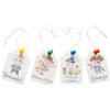 GioCandles 15 Cartellini Tag Bigliettini Personalizzati - 8 Disegni Bimbo | Piccolo Boss, Supereroe, Cowboy, Pilota, Angioletto, Trenino, Pirata, Skate, Battesimo, Nascita, Compleanno, Baby Shower