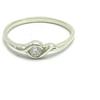 Empress Jewelry Piccolo anello da Donna in Argento 925 con 3mm Cubic Zirconia R001409