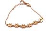 Generico Bracciale Minimal zampine - Bracciale mini zampine - Bracciale impronte (Oro Rosa, Sei Zampe)
