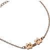 Generico Bracciale Minimal zampine - Bracciale mini zampine - Bracciale impronte (Oro Rosa, Due Zampe)