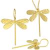 EMMANUELA handcrafted for you 925 Sterling Silver Dragonfly Set di gioielli, orecchini di libellula, gioielli di insetti greci fatti a mano da Emmanuela, collana di libellula, regalo di libellula, gioielli greci eleganti