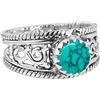 Gems Vibes Gems Vibes Anello Boho in Labradorite per Donna in Argento Sterling 925 Anello Fatto a Mano per Donna Regalo di Compleanno per Lei Anello con Pietra Preziosa Blu Flash Misura 7