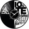 Handmade Fusorario Orologio disco in Vinile da Parete LP 33 Giri Silenzioso Idea Regalo A Tema Io e te come le favole Vasco 2 2020