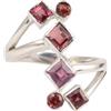 Handmade Multi Red Garnet Ring Handmade 925 Sterling Silver Bezel Setting Natural January Birthstone Ring