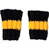 Zauberball Starke Lavoro a maglia/fatto a mano/polsini/scaldapolsi/scaldabraccia/articoli per fan/Nero giallo/scaldabracci/fasce in sudore/diversi disponibili
