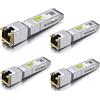 10Gtek [x4 pcs 10Gb SFP RJ45 Modulo 10GBase T SFP Transceiver Compatibile per