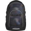 Coocazoo Mate - Zaino per la scuola, ergonomico, regolabile in altezza e dimensione, con cintura toracica e cintura in vita, Rainbow Illusion - Nero, Rainbow Illusion