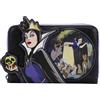 Loungefly Disney Villains Scene Evil Queen Portafoglio Zip Around Bianco Neve Taglia Unica, Biancaneve, Taglia Unica, Disney Villains Scene Evil Queen Zip Around Portafoglio