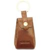 GIUDI ® - Portachivi a ciondolo in pelle vacchetta, vera pelle, unisex, Made in Italy, con porta telecomando. (Marrone)
