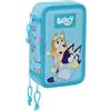 Safta Bluey Triple 36 Units Filled Pencil Case One Size