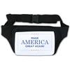 Generic Marsupio con scritta Make America Great Again, colore bianco