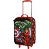 CARTOON Valigia Trolley Bambino Marvel 52x33x17 cm Bagaglio a Mano Semirigido Leggero con Ruote Manico Allungabile Interno con Cinghie Grafica Hulk Iron Man Capitan America