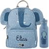 Upstitch Studio Trixie: Zaino e Borraccia per Bambini, per l'Asilo e Chitarra, Personalizzato con Nome, Elefante, Set: Rucksack BIG + Flasche