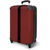 NoBoringSuitcases.com® Trolley Bagaglio a Mano 55x40x20, Bagaglio da 10 kg con Ruote, Valigia Rigida Leggera, Trolley Cabina con Stile a Righe Nere, Disponibile in 6 Colori, Valigia per Aereo
