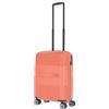 travelite Valigia a Mano a Guscio Rigido a 4 Ruote Piccola con Chiusura TSA, Serie WAAL, Trolley Robusto con Rivestimento Riciclato, 55 cm, 36 L, Arancione (Terracotta)