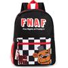 FIVE NIGHTS AT FREDDY'S allo zaino | Zaino nero con spallacci regolabili | Zaino da scuola sportivo pratico e organizzato per ragazze e ragazzi | FNAF Game Series Movie Merchandise Gifts per bambini