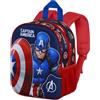 Marvel Captain America Patriot-Zainetto 3D Elite, Multicolore, 25 x 30 cm, Capacità 7 L