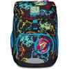 SJ GANG STYLE JAM GANG SJ Gang Zaino Scuola Soft Plus, Nero, Multicolor Game, Monoscomparto con Cinghia Vita Regolabile, Tasca Laterale con Zip, Tasca in Rete Porta Borraccia, Scuole Elementari, Medie, Bambino, Ragazzo