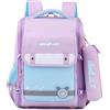 FANDARE Zaino Scolare 27L per Bambini 4-12 Anni, Zaino con Portapenne, Bandee Riflettenti per Sicurezza Notturna, Zainetto Grande per Scuola Primaria Unisex Viola