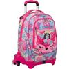 Seven Sj Gang Pinkhugs Zaino Scuola con Trolley Jack-3wd+