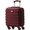 Flight Knight Valigie Rigide in ABS Leggere con 4 Ruote, da Cabina e Stiva, Approvate per oltre 100 Compagnie Aeree tra cui EasyJet, British Airways, RyanAir, Virgin Atlantic, Emirates e molte altre