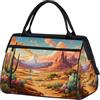 Mexpekil Borsone da viaggio impermeabile borsa da palestra Carry On Weekend Borse per la notte Grande bagaglio a mano borse per donne uomini bambini, Cactus Desert Paesaggio