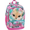 Franco Cosimo Panini WWF - Zaino Scuola Media e Elementare con 2 Ampi Spazi Centrali a Zip e Spallacci Regolabili, Vano Frontale a Zip e Tasche Laterali - 32x43Hx23