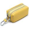 Hemasa Portachiavi per auto alla moda, portachiavi da governante, organizer con doppia cerniera, portachiavi, Giallo oca., Kawaii