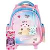 Colourbook - Zaino Trolley Coccolotti, Zaino Trolley, Contiene un Coccolotto Love&Tell, Manico Allungabile, Dimensioni 38x25x12, Official Licensee (Love Rosa)