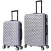 CELIMS - Set Valigie Argento| Valigie Media + Valigia Grande | Trolley Grande + Trolley Medio | Valigia 20 kg + Valigia 23 kg