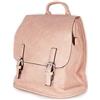 Emila Zainetto Donna Vintage Elegante Mini Zaino in Pelle Sintetica Morbida per Ragazza, Zaino Piccolo da Passeggio per Ufficio, Lavoro, Università e Tempo Libero Rosa