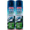 FEI FAN Pulitore Sgrassante Spray Glass CLEAN & SHINE Per Vetri e Cristalli Auto, Con Effetto Brillante. Potente e Veloce, Niente Aloni, Senza Ammoniaca 500ml (2 Spray)